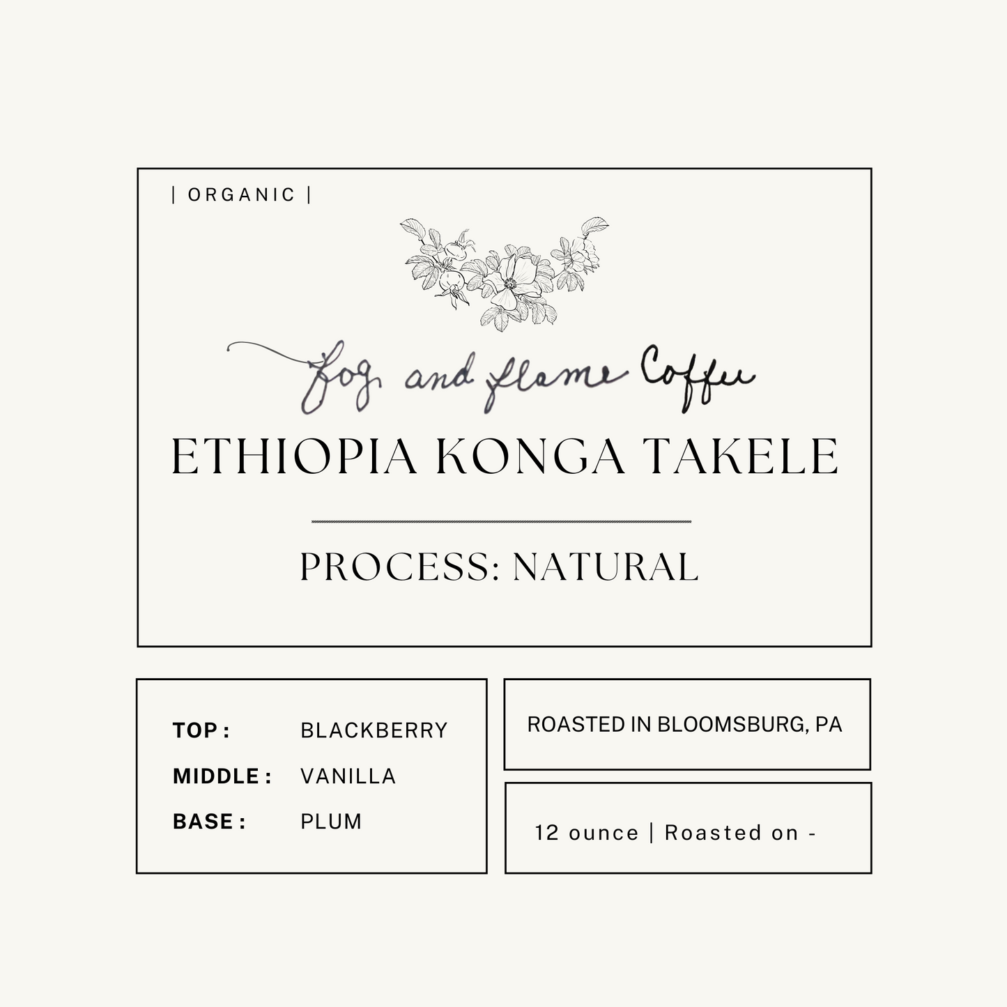 Ethiopia Konga Takele Mammo Denbi - Natural - Organic